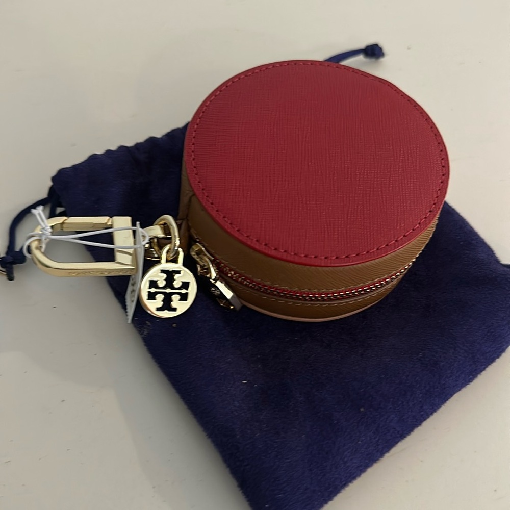 NWT Tory Burch York Colorblock Circle Pouch